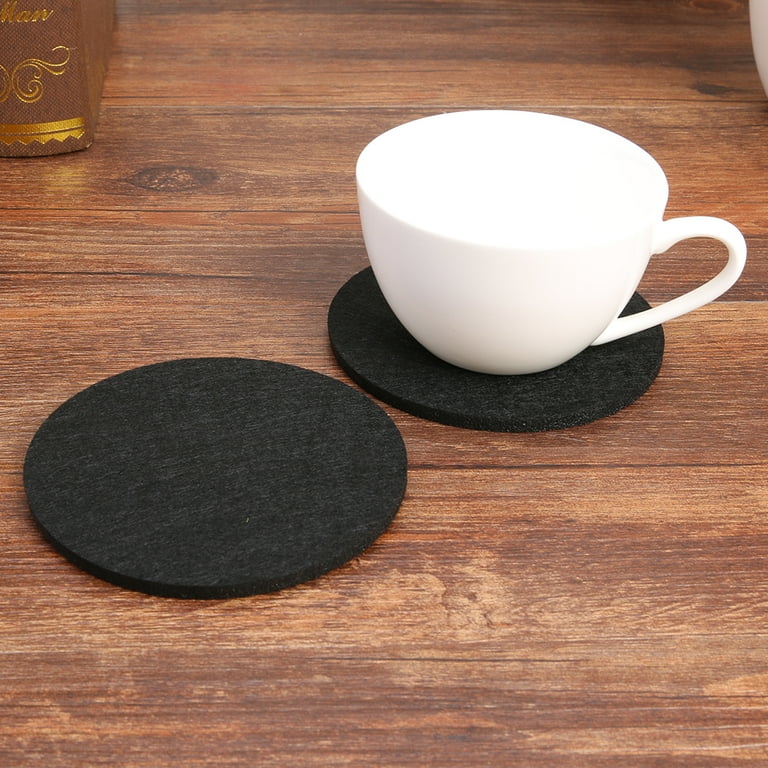 Dessous de Verre - RoundFeltCoaster™ - Noir