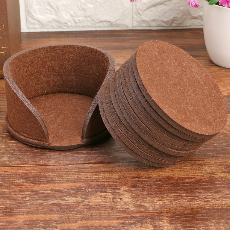 Dessous de Verre - RoundFeltCoaster™ - Marron